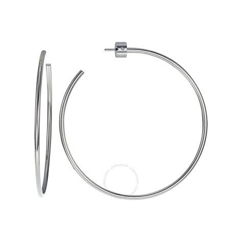 michael kors silver hoop earrings